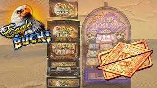 Eagle Bucks & Double Top Dollar Slot Play! 🎰 Aria Las Vegas