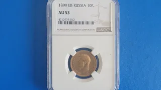 All about Slabs & Grading - Part 2 Gold 10 Rubles Coin