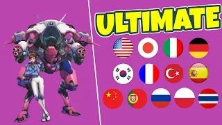 Overwatch 2 - DVA'S Ultimate in ALL Languages!