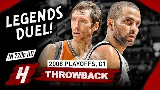 Tony Parker vs Steve Nash ELITE Game 1 PG Duel Highlights 2008 Playoffs - MUST WATCH!