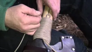 How to put a Para Cord wrap on a Axe