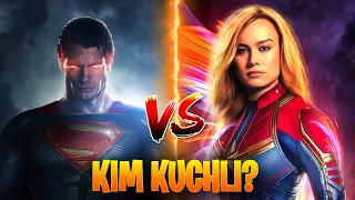 SUPERMEN VS CAPITAN MARVEL KIM KUCHLI? | QAYSI PERSONAJ KUCHLIROQ? | MARVEL VS DC