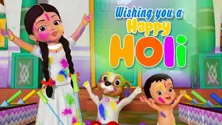 Holi Song | Kannada Rhymes for Children | Infobells