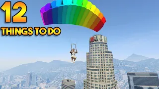 GTA 5 ONLINE | 12 THINGS TO DO WHEN BORED AFTER COMPLETING THE GAME !