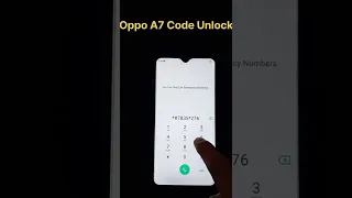 Oppo A7 Code Unlock #shorts