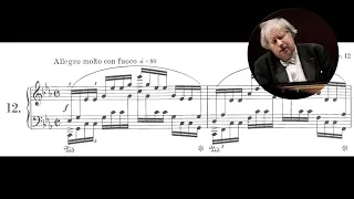 Grigory Sokolov - Chopin Etude Op.25 No.12 "Ocean" (Sheet Music)