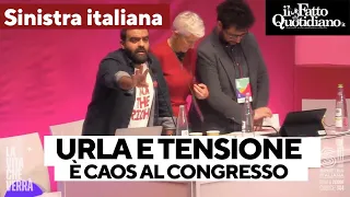 Urla e tensioni, è caos al Congresso di Sinistra italiana sulle alleanze in vista delle elezioni