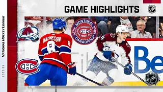 Avalanche vs Canadiens 3/13  NHL Highlights 2023