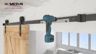 Homesun Soft Closing - Damping solution for wooden barn door