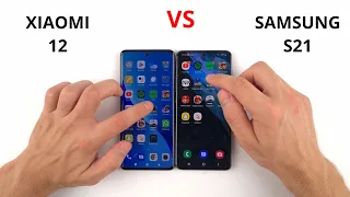 Xiaomi 12 vs Samsung S21 | SPEED TEST