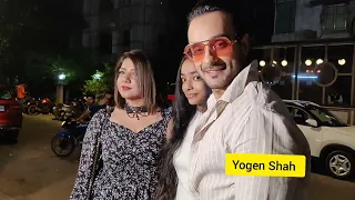 Angad hasija With Family at TV Producer Sandiip Sikcand's mom Veenaa Sikcand's 75th Birthday Bash