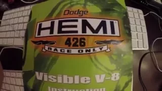 BUILDING A 426 HEMI RACE ONLY RUNNING MODEL 1/4TH SCALE PART 1