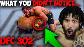 What You Didn't Notice about Islam Makhachev's SICK Darce Choke Finish VS Dustin Poirier UFC 302!