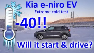 Kia e-niro EV in -40°!! Will it work?