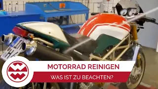 Motorrad richtig waschen: Pflege-Tipps vom Profi | Welt der Wunder