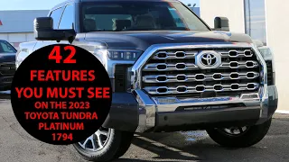42 Features you must see on the 2023 Toyota Tundra Platinum 1794