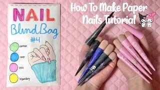 HOW TO MAKE PAPER NAILS TUTORIAL **easy** | ASMR | applefrog