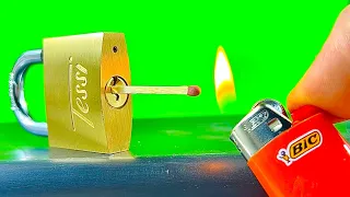 How To Open A Lock With Matches