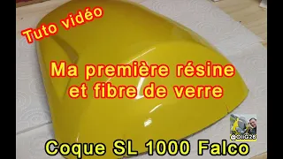 Ma première réparation en résine et fibre de verre