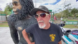 Skunk Ape Legend Dave Shealy Calls Capt. Dane Karcher CRAZY- Diving Everglades Pig Farm Pond!