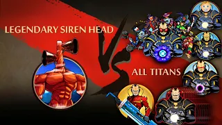 Shadow Fight 2 The Legendary Siren Head Vs All Titans