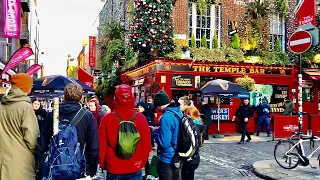 Dublin City centre Ireland, walking tour from Parnell street to Temple bar| 4k HDR - November 2021