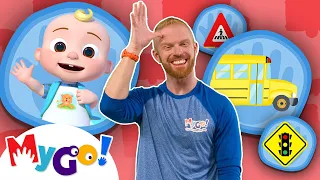 Wheels on the Bus 🚌 | CoComelon Nursery Rhymes | Learn ASL | MyGo! Sign Language for Kids