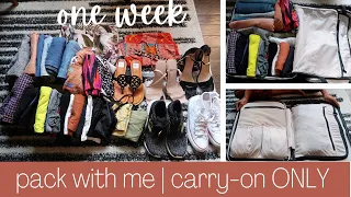how to pack one week in a carry-on // travel