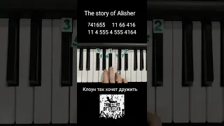 The story of Alisher diss Oxxxymiron Morgenshtern on piano 🎹 tutorial