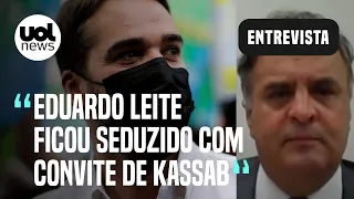 Eleições 2022: Eduardo Leite ficou seduzido com convite de Kassab, diz Aécio Neves