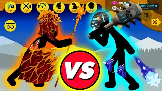 LAVA ZOMBIE STONE vs ICE GIANT GRIFFON vs FINAL BOSS | Stick War Legacy Mod