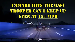HIGH SPEED PURSUIT 151+ MPH! Chevy Camaro pushes by Arkansas State Police