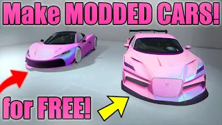 How to make MODDED CARS for FREE in GTA 5 Online.. (VERY EASY)