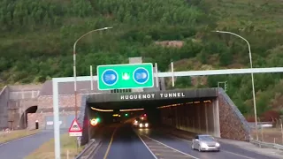 Huguenot Tunnel on board Greyhound Dreamliner