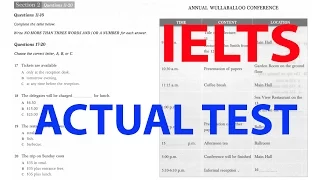 IELTS LISTENING RECENT ACTUAL TEST WITH ANSWERS | IELTS REAL EXAM 1