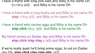 Bilby is his name oh