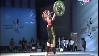 2013 European Weightlifting +75 Kg Snatch