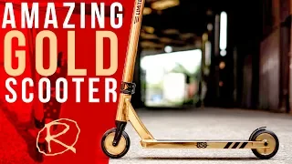 Ride 858 GR Gold Pro Stunt Scooter Review Rampworx