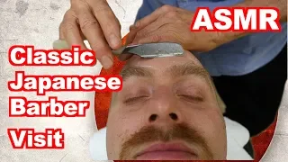 Classic 床屋さん Japanese Barbershop - Cut & Shave [ASMR] - Handheld DSLR