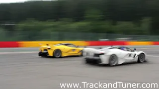 Ferrari FXXK V12 EPIC Sounds at Spa Francorchamps