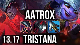 AATROX vs TRISTANA (MID) | 11 solo kills, 300+ games, 26/7/9, Dominating | KR Diamond | 13.17