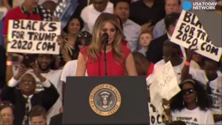 Melania Trump says the Lord's Prayer at Florida Rally!
