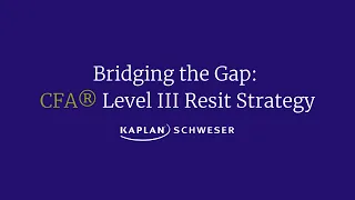 Bridging the Gap: CFA® Level III Resit Strategy