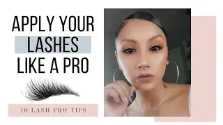 How to Apply False Lashes Like A PRO | 10 of the BEST Lash Pro Tips