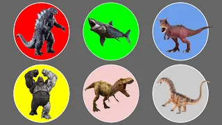 Satisfying Jurassic World Evolution 2 | Trex vs Megalodon, Godzilla, Kong, Amargasaurus, Carnotaurus
