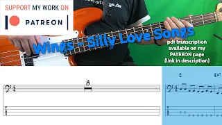 Wings - Silly Love Songs (Bass cover with tabs)