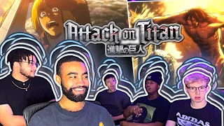 BERSERK EREN?? First Time Reacting to Attack on Titan 1x11-12