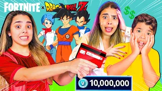 Comprei 10.000 V-BUCKS no Cartão de Crédito das minhas Irmãs!! (Fortnite)