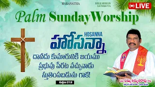 Palm Sunday | 24-03-2024 | Bible Mission Eathakota | Sunday Worship | Rev P Amrutha Rao