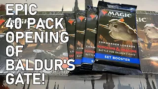 OPENING 40 SET PACKS of Commander Legends: Baldur's Gate!